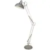 Image de Searchlight Lampe sur pied Goliath, gris, métal, E27, 170 cm, réglable