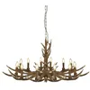Image de Searchlight Stag - Suspension à 12 ampoules marron, E14