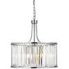 Image de Searchlight Suspension Victoria, chromé, verre cristal, 50 cm, E27