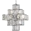 Image de Searchlight Suspension Glacier abat-jour en acrylique 55 cm