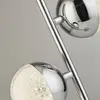 Image de Searchlight Lampe de table LED Marbles, couleur chrome, verre, hauteur 45 cm