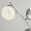 Image de Searchlight Lampe sur pied LED Marbles, couleur chrome, verre, hauteur 152 cm