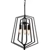 Image de Searchlight Suspension Slinky, à 3 lampes, noire, Ø 35 cm
