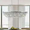 Image de Searchlight Suspension Michelle, chrome/clair, verre cristal, 92 cm, E27