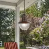 Image de Searchlight Suspension d'extérieur Station, brun rouille, Ø 22 cm, métal/verre