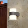 Image de Searchlight Applique d'extérieur LED Pittsburgh Up-/Downlight, noire, ronde