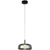 Image de Searchlight Suspension LED Frisbee avec abat-jour en verre
