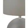 Image de Searchlight Lampe à poser Quorin, gris, textile/acier, 25 cm, E14