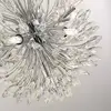 Image de Searchlight Suspension Peacock, chrome/clair, verre cristal, Ø 37 cm, G9