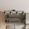 Image de Searchlight Spot pour plafond Meshy, noir, métal, 4 lampes, E14, 79 cm