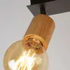 Image de Searchlight Spot pour plafond Spinny, 4 lampes, bois de caoutchouc, longueur 90 cm, E27