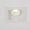 Image de Searchlight Luminaire encastrable Grid One, blanc, 10 x 10 cm, aluminium, GU10