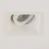 Image de Searchlight Luminaire encastrable Slim Trim Square, blanc, 9 x 9 cm, aluminium, GU10