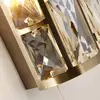 Image de Searchlight Applique murale Bijou laiton à 2 lampes verre cristal interrupteur à cordon