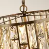Image de Searchlight Suspension Bijou, 5 lampes, laiton, verre cristal