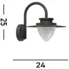 Image de Searchlight Applique d'extérieur LED Texas, IP54, couleur graphite, métal