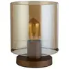 Image de Searchlight Lampe à poser Sweden, moka/ambre, acier, verre, E27