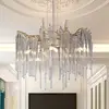 Image de Searchlight Suspension Heritage, Ø 50 cm, doré/transparent, verre