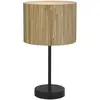 Image de Searchlight Lampe à poser Meadow, marron, noir, fibre naturelle, acier
