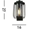 Image de Searchlight Applique d'extérieur Reed, IP44, noir, métal