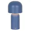 Image de Searchlight Lampe à poser LED rechargeable Niko, bleue, hauteur 26 cm, métal, variateur