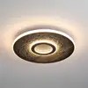 Image de Searchlight Plafonnier LED Lumadisc, noir, Ø 41 cm, métal/silicone