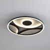 Image de Searchlight Plafonnier LED Zendisc, motif demi-cercle, Ø 39 cm, noir