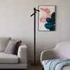 Image de Searchlight Lampadaire LED rechargeable 10460BK, noir, hauteur 127 cm, CCT à 2 lampes.
