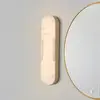Image de Searchlight Applique murale LED pour salle de bain Opaline Hauteur 50 cm dorée Métal/résine
