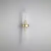 Image de Searchlight Applique murale Lara, hauteur 56 cm, dorée/transparente, verre/métal