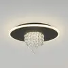 Image de Searchlight Plafonnier LED Deluge, noir, Ø 32 cm, métal/acrylique