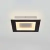Image de Searchlight Plafonnier LED Squary, longueur 25 cm, fer noir et blanc, CCT