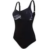 Image de Speedo Contourlustre Printed Maillot de Bain 1 pièce pour Femme XXXL Noir/Blanc
