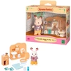 Image de Sylvanian Families - Ensemble salle de bain frère lapin en chocolat, Jouets de construction