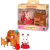 Image de Sylvanian Families - Ensemble bureau soeur lapin en chocolat, Jouets de construction