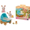 Image de Sylvanian Families - Jumeaux Lapins en Chocolat avec Poussette, Jouets de construction