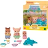 Image de Sylvanian Families - Amis de la maternelle aventure "Plaisir à la piscine", Jouets de construction