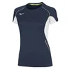 Image de Mizuno Premium JPN Tee W T-Shirt pour Femme S Marine/Blanc (Navy/White)