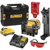 Image de DeWalt - Laser Croix + 5 Points - XR 10,8V 2 Ah - Faisceau Rouge - Embase Magnétique - +/- 3mm par 10m - Filetage 1/4  et 5/8  - DCE0825D1R-QW