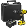 Image de STANLEY Perceuse à Percussion FATMAX 18 V V20 avec 2 Batteries Lithium-Ion de 2, 0 Ah et Boîte de Rangement, SFMCD711D22-QW