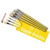 Image de Humbrol Lot de 4 pinceaux à Pointes-Tailles, AG4306, Jaune, Stipple Size 3, 5, 7, 10 Brush Pack