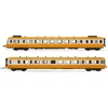 Image de Jouef SNCF, Wagon à 2 unités RGP2 Classe X 2700, livrée RTG Inoxydable, période IV, avec décodeur sonore DC