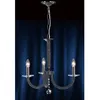 Image de Suspension Elena 3 Ampoules chrome noir/cristal en occasion ou reconditionné