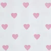 Image de HOMESCAPES   Tissu en Pur Coton   Petits Coeurs   Rose   150 cm Largeur   Imprimé - Approprié pour la Fabrication des Rideaux et des Tapis et Tissus d’Ameublement