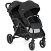 Image de Joie   EVALITE DUO   Poussette Double Légère   Naissance à 15 kg   Pliage Compact 1 Main   Compatible Coque Siège Arrière   Ultra Légère 10,5 kg   Grand Panier   Habillage pluie inclus   Coloris Shale