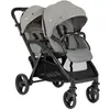 Image de Joie - Evalite  Duo - Poussette Double Légère - Siège Arrière Inclinable À Plat - Compatible Sièges Auto Et Nacelles - Suspension 4 Roues - Harnais 5 Points SoftTouch - Dès la naissance (Pebble)