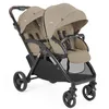 Image de Joie - Evalite  Duo - Poussette Double Légère - Siège Arrière Inclinable À Plat - Compatible Sièges Auto Et Nacelles - Suspension 4 Roues - Harnais 5 Points SoftTouch - Dès la naissance (CASHEW)