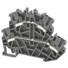 Image de Borne de jonction deux étages à ressort 2,5mm² - pas 5mm - grise - type PushFit - IMO