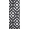 Image de HOMESCAPES Tapis extérieur résistant Pluie et UV, Tapis de Jardin imperméable réversible Noir et Blanc NOLA, 75 x 200 cm, Intérieur extérieur terrasse Balcon