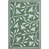 Image de HOMESCAPES Tapis extérieur résistant Pluie et UV, Tapis de Jardin imperméable réversible Vert à Motif Abeille, 182 x 122 cm, Intérieur extérieur terrasse Balcon